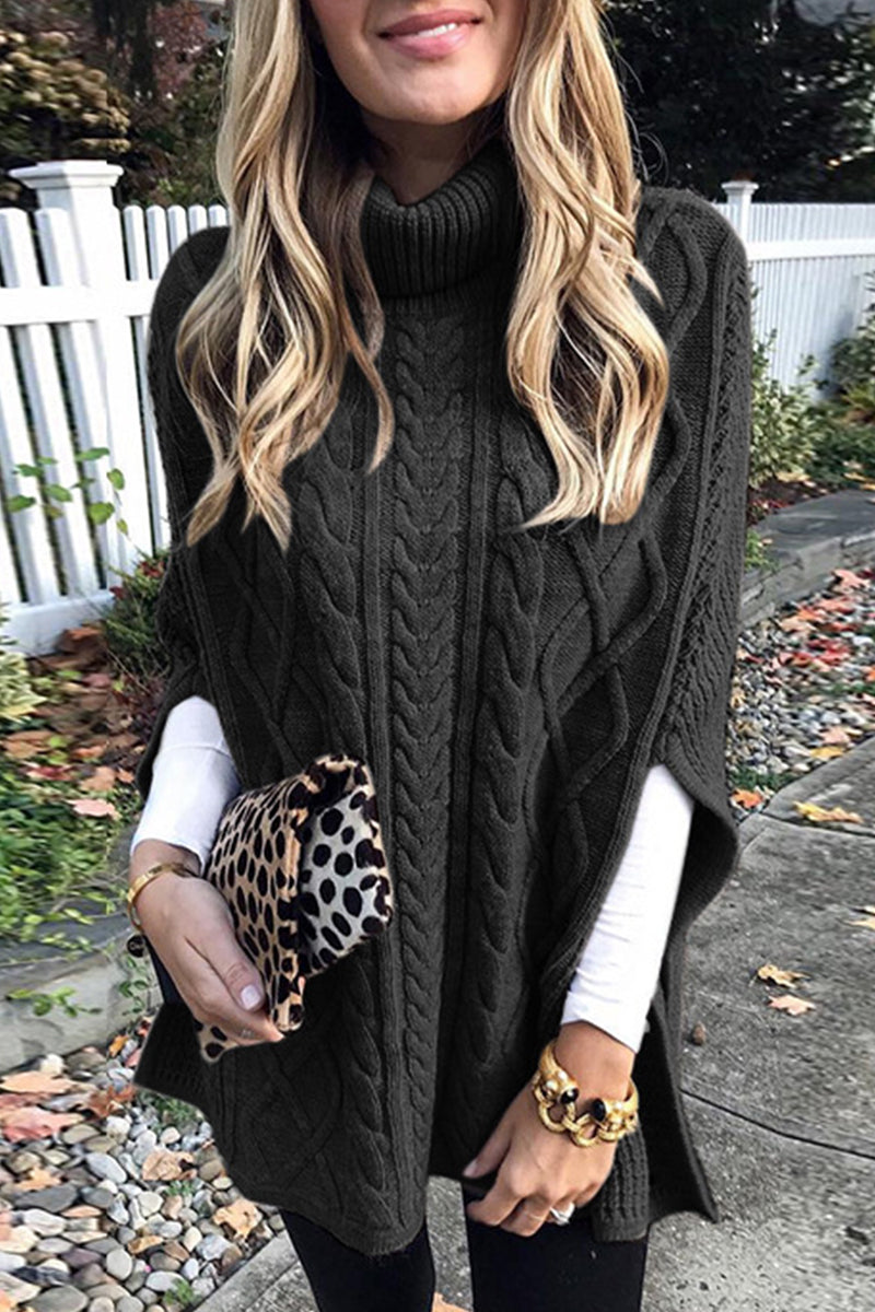 Fashion Casual Solid Pullovers Turtleneck Sweaters(7 Colors)