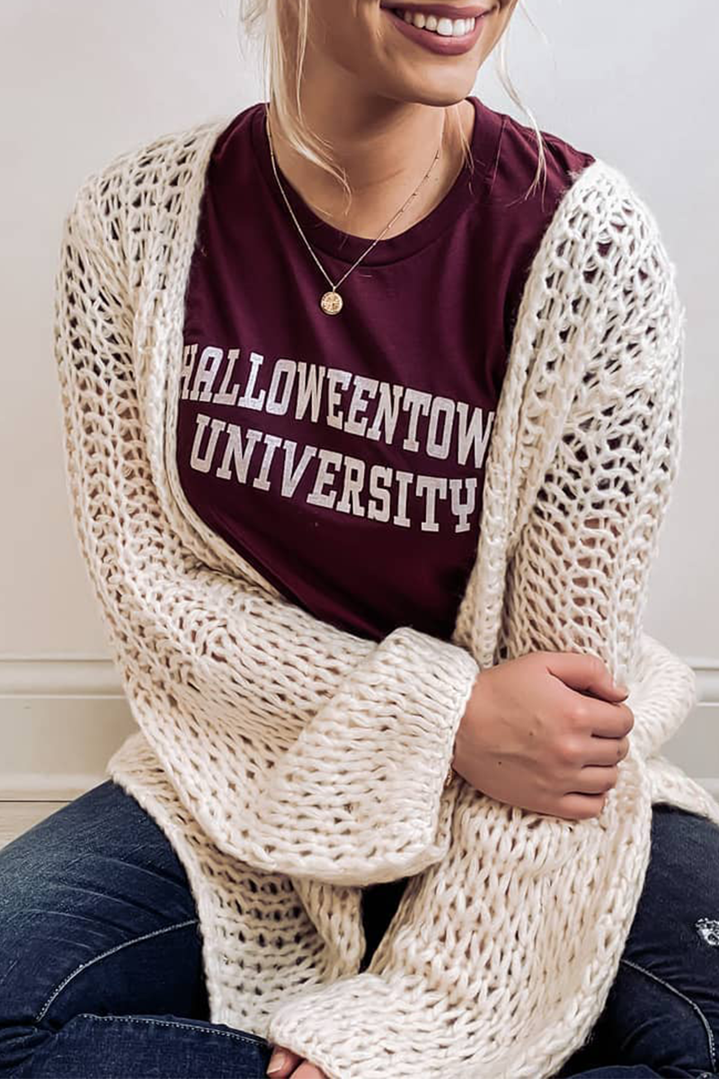 Casual Solid Hollowed Out Tops