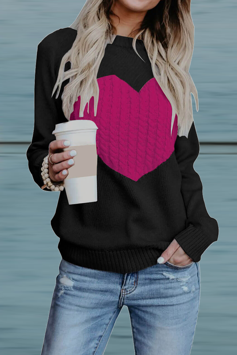 Casual Patchwork O Neck Tops(6 Colors)