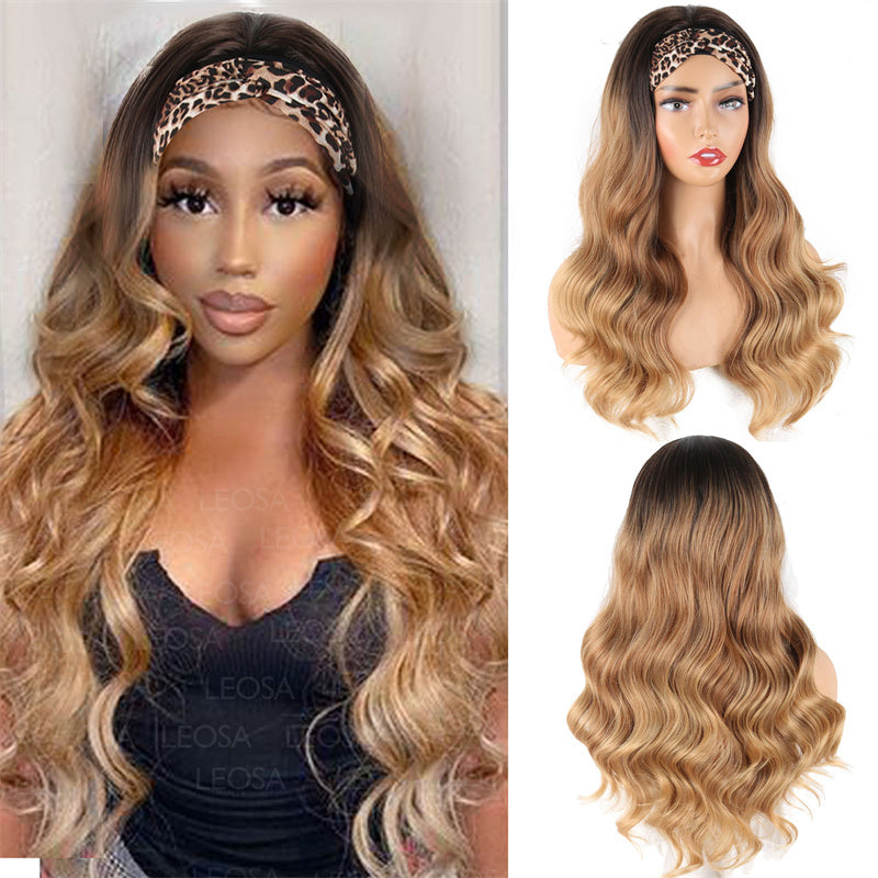 Fashion Casual Gradual Change Patchwork Wigs (Without Headscarf)