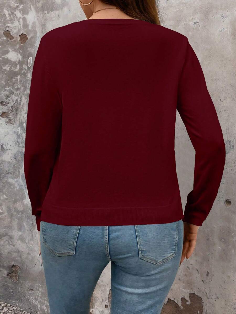 Plus Size Cardigan Apricot Long Sleeve Single Breasted Cozy