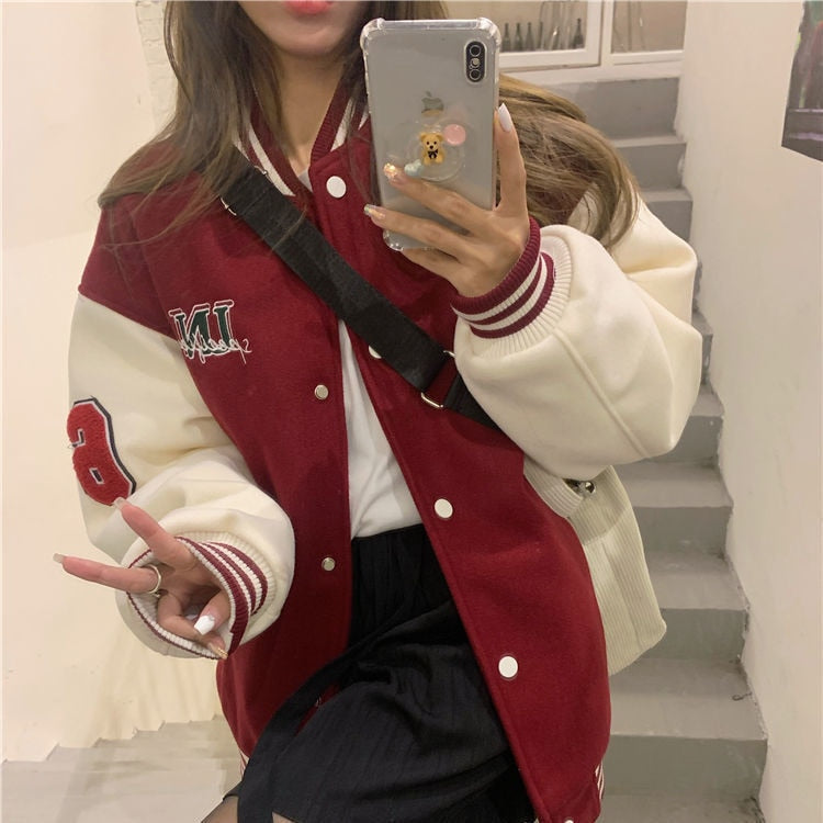 DressBetty - Hiphop Varsity Bomber Cyber Y2k Jacket