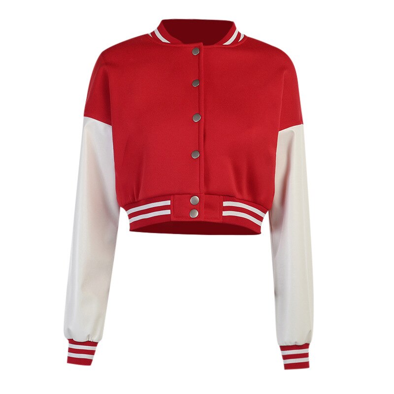 DressBetty - Stitching Letters Embroidery Baseball Uniform Jacket