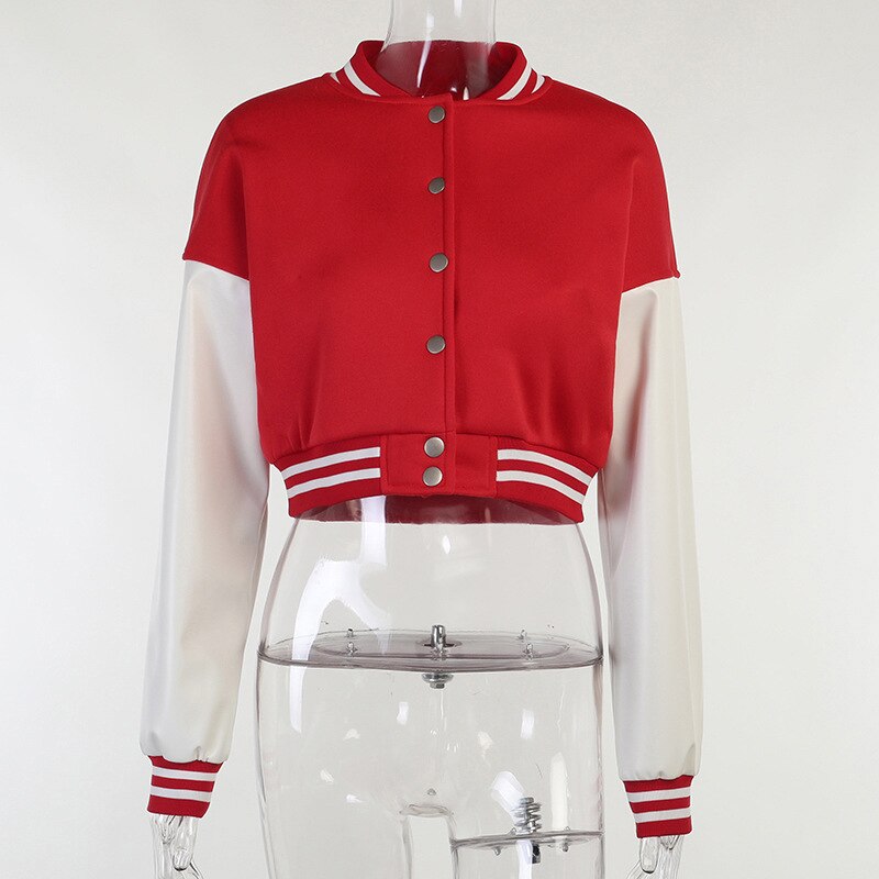 DressBetty - Stitching Letters Embroidery Baseball Uniform Jacket