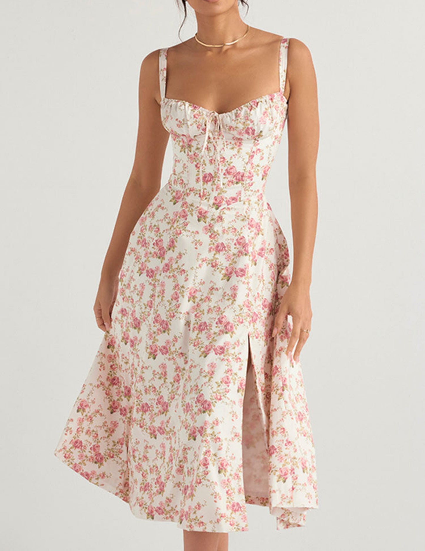 Selina | Waist Shaper Flower Sundress