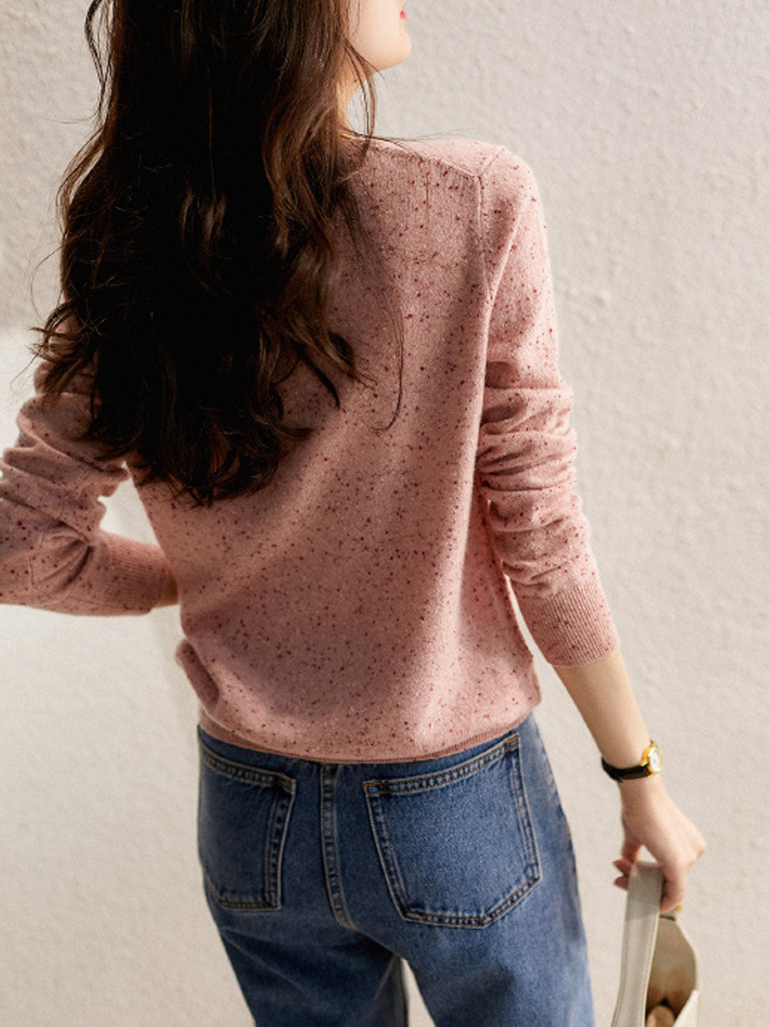 Olivia Casual Crew Neck Knitted Cardigan