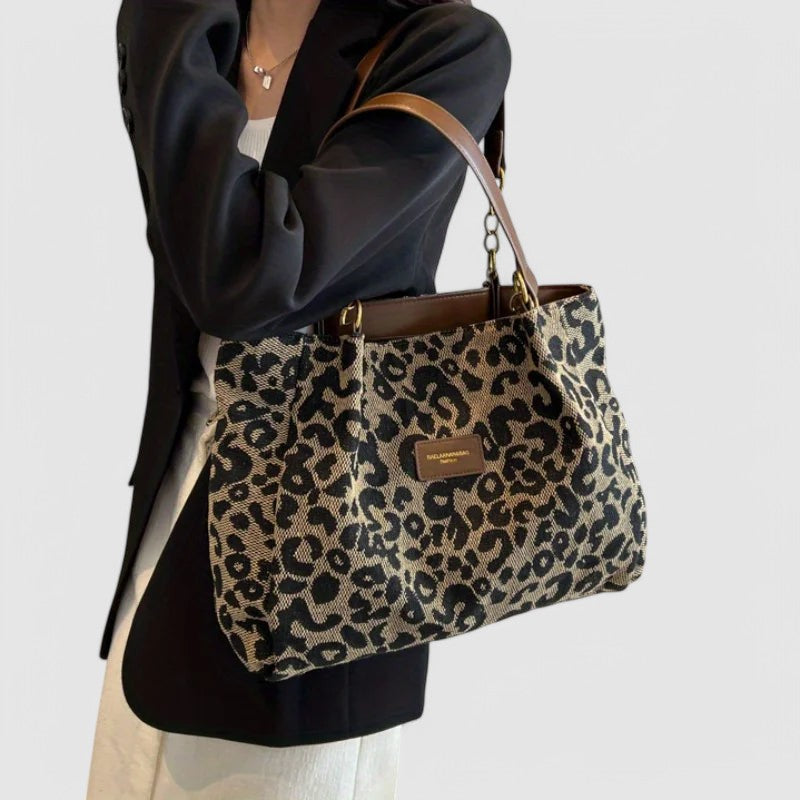 Leopard Canvas Tote By Claire