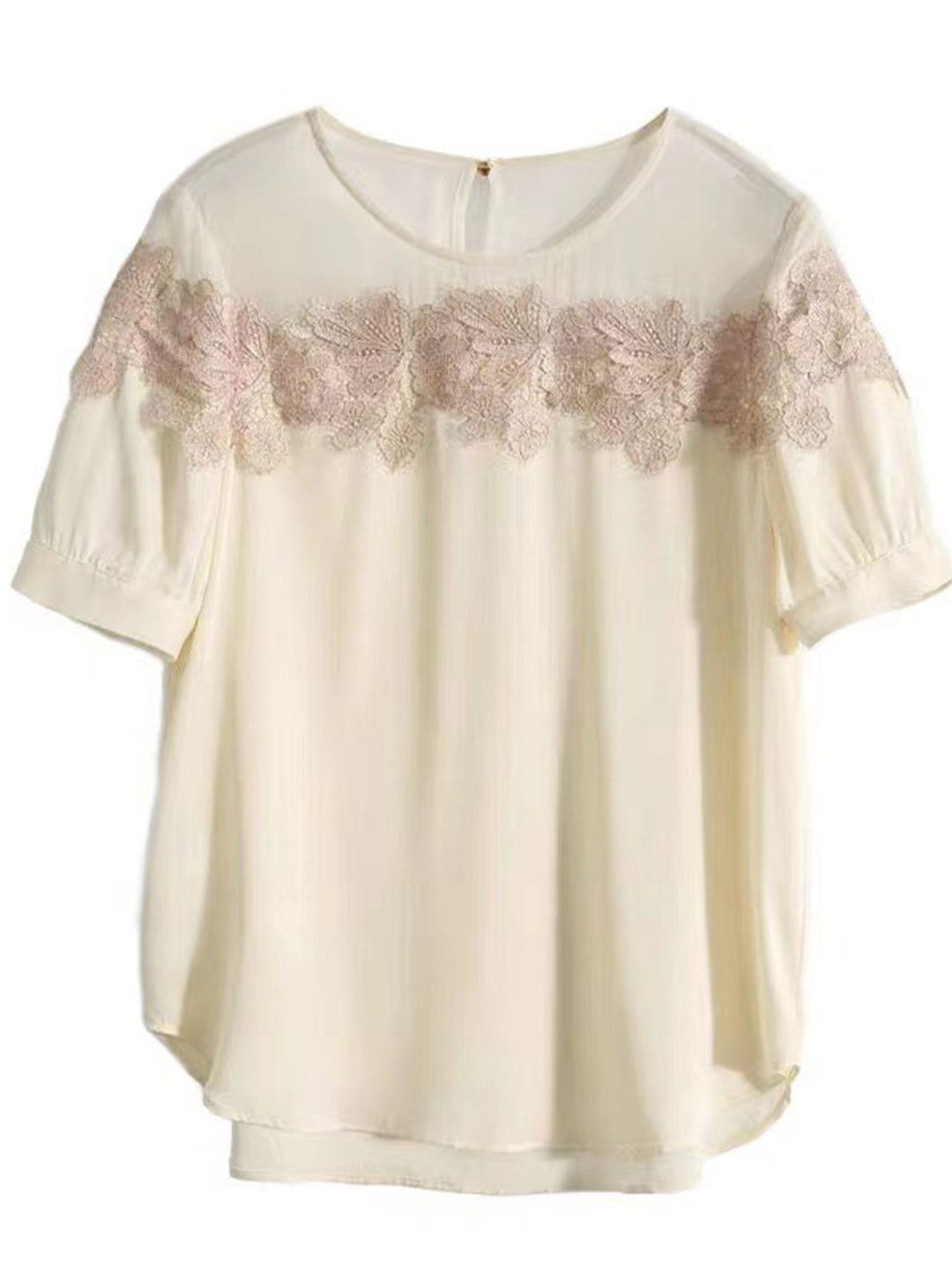 Mya Retro Embroidered Floral Shirt-Black