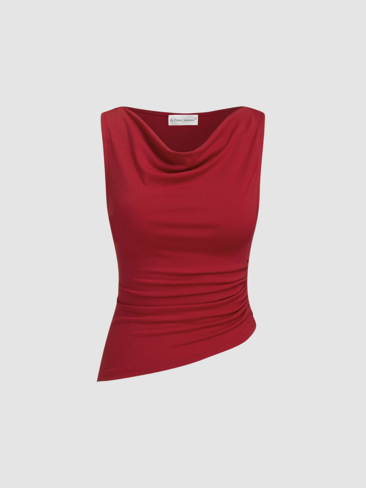 Modern Flow Draped Sleeveless Top