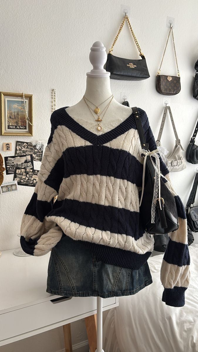 Sailor Stripe Knit Sweater