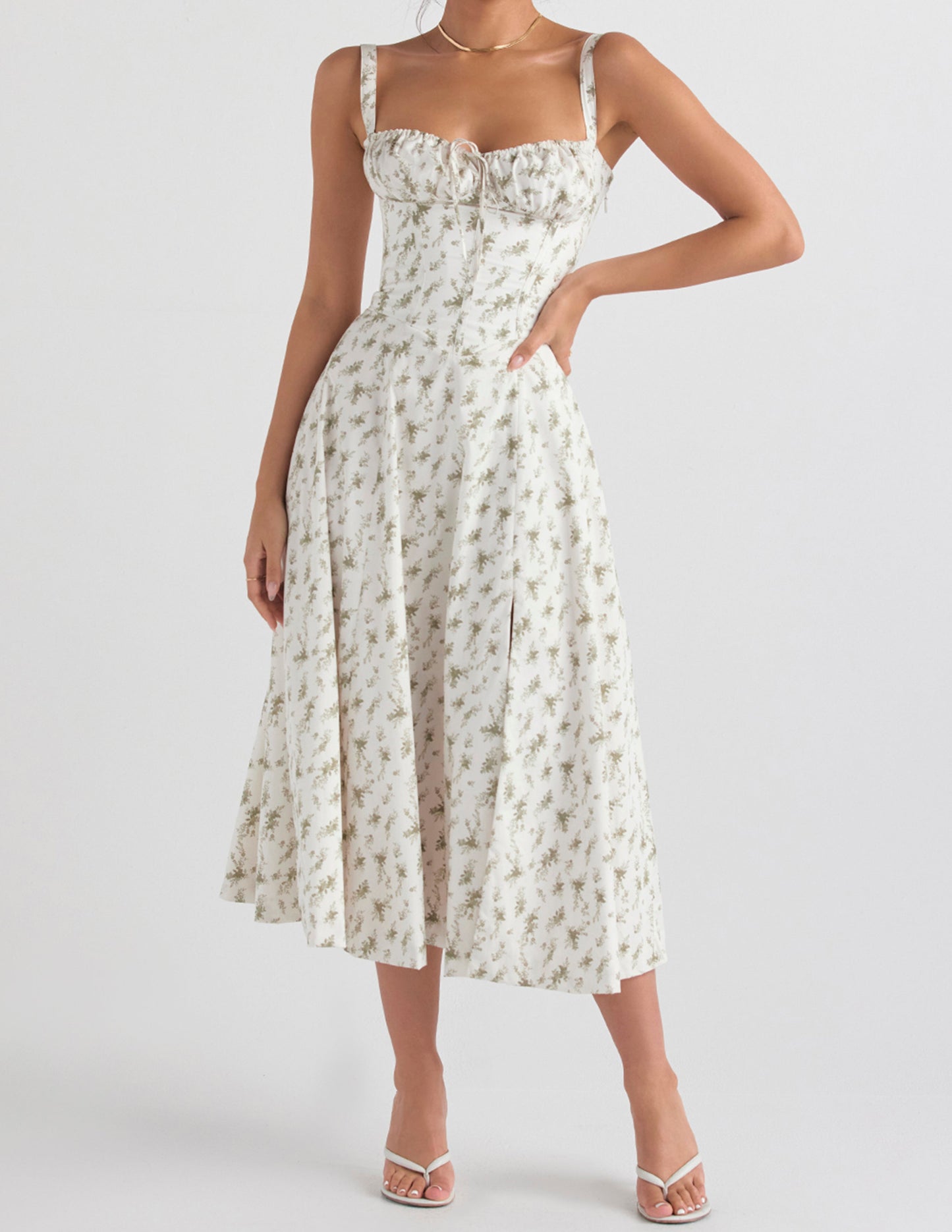 Selina | Waist Shaper Flower Sundress