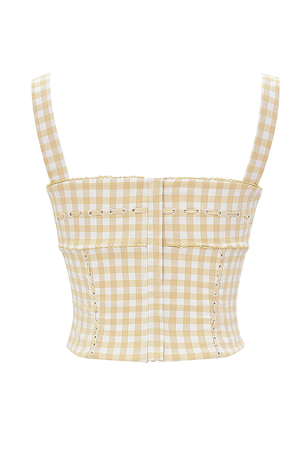 Lottie gingerbread gingham corset