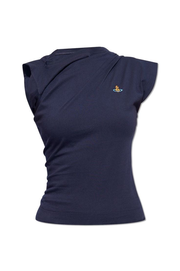 Asymmetric Drape Baby Tee