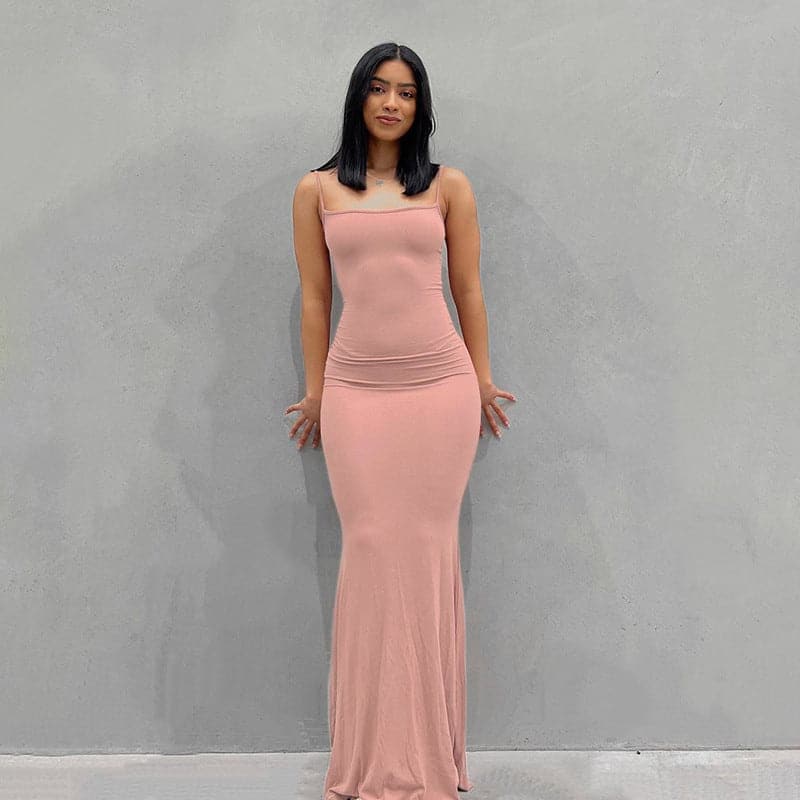 DressBetty - Adogirl Sexy Spahgetti Strap Maxi Dress
