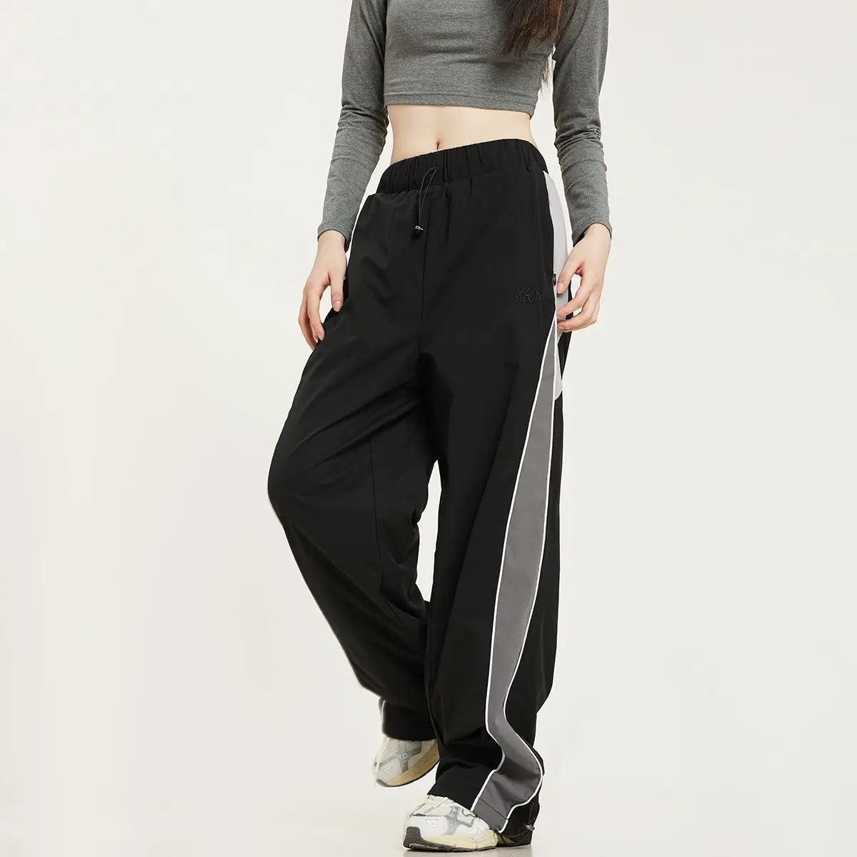 Men and Women Straight-leg Drawstring Sweatpants