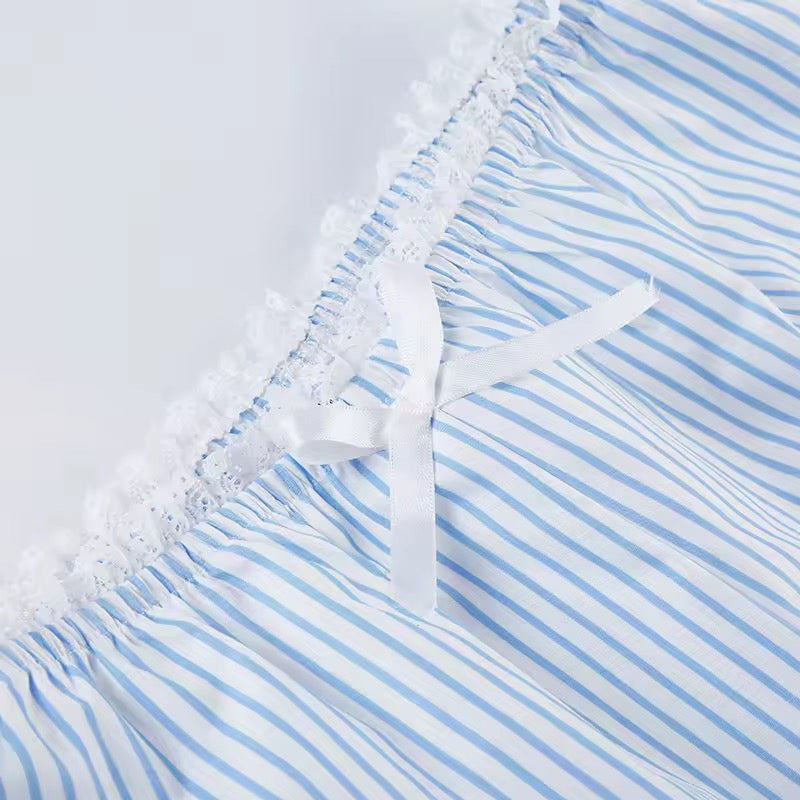 Blue Amalfi Stripe Set