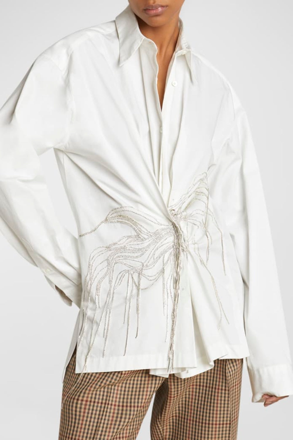 Deborah Rhinestone Embellished Shirt