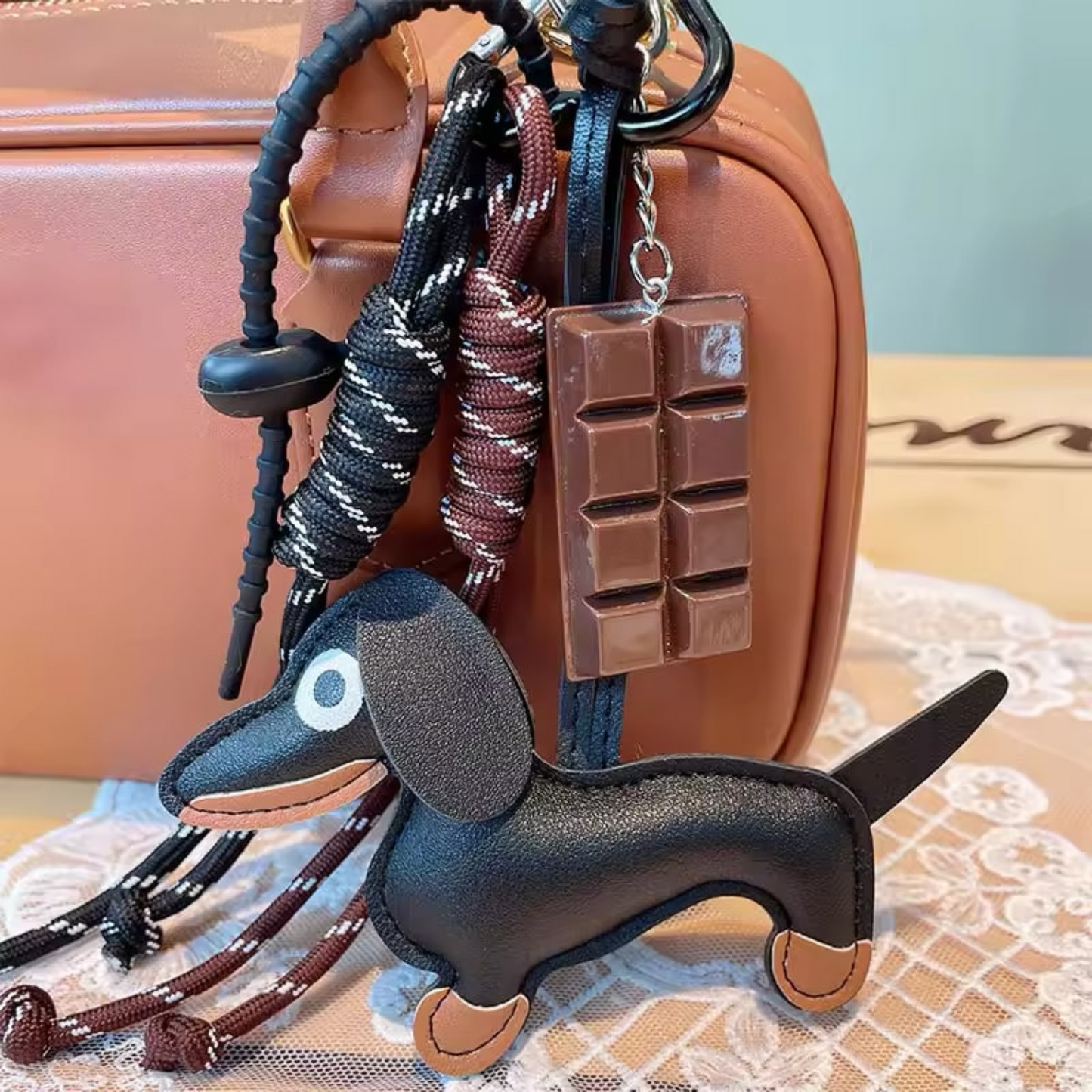 Bagcharm Keychain Handbag Hanging Ornament Keyring Accessories