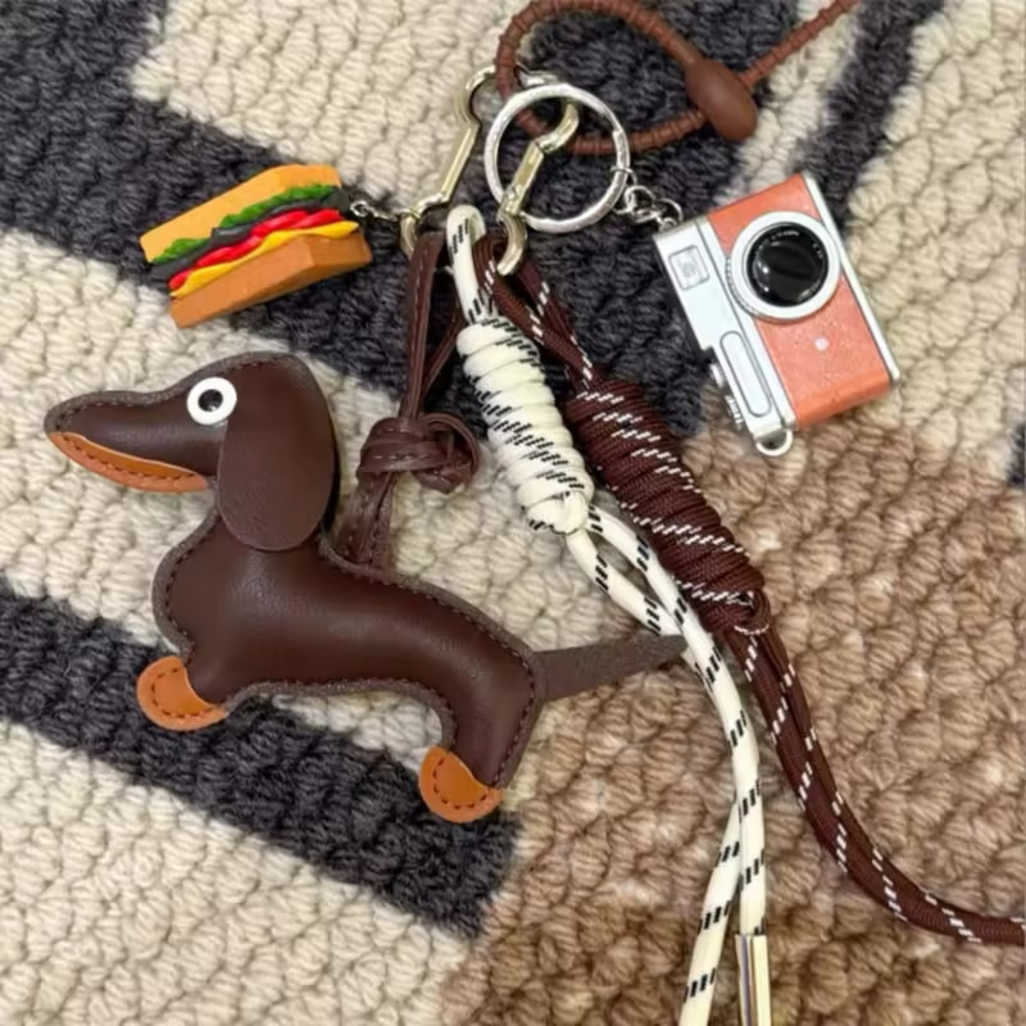 Bagcharm Keychain Handbag Hanging Ornament Keyring Accessories