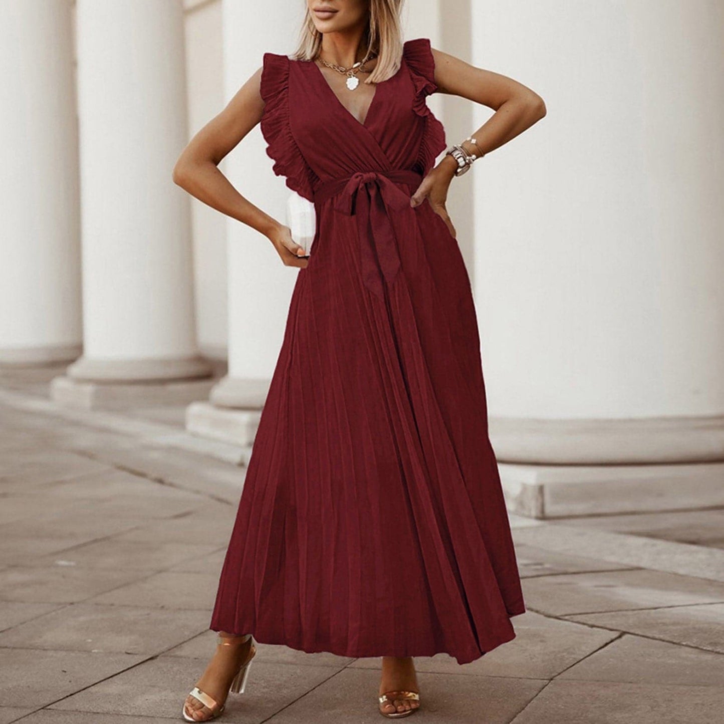 DressBetty - Elegant Cocktail Party Chiffon Women Long Dress