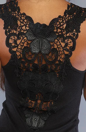 DressBetty - 2024 Sleeveless Lace Small Vest T-Shirt