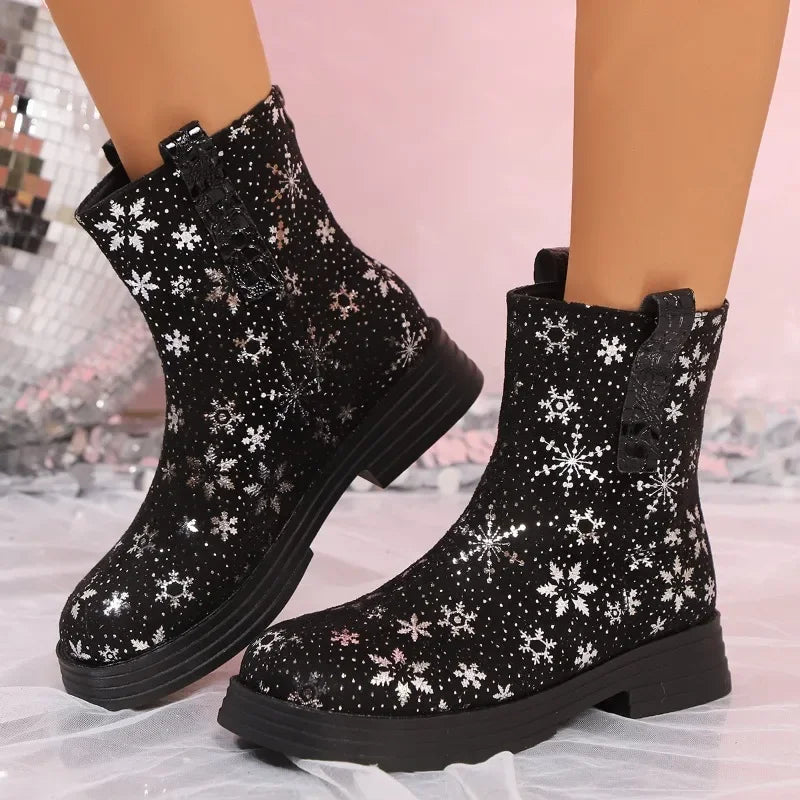 Fashion Shoes Female 2024 Winter Latest Designer Women__ Boots Trendy and Versatile Punk Goth Shoes Botas Altas Plataforma Mujer