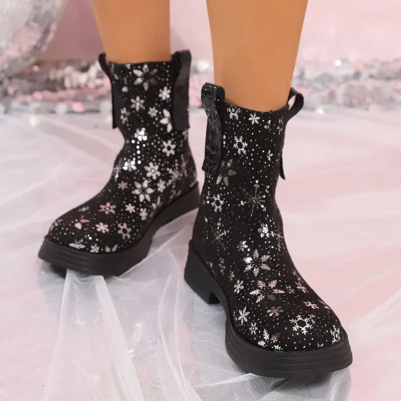 Fashion Shoes Female 2024 Winter Latest Designer Women__ Boots Trendy and Versatile Punk Goth Shoes Botas Altas Plataforma Mujer
