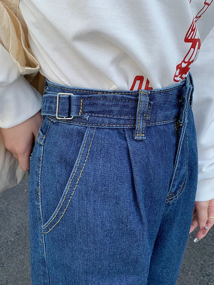 DressBetty - 2024 Trendy Fat Sister New Loose Straight Drapey Mopping Women's Jeans