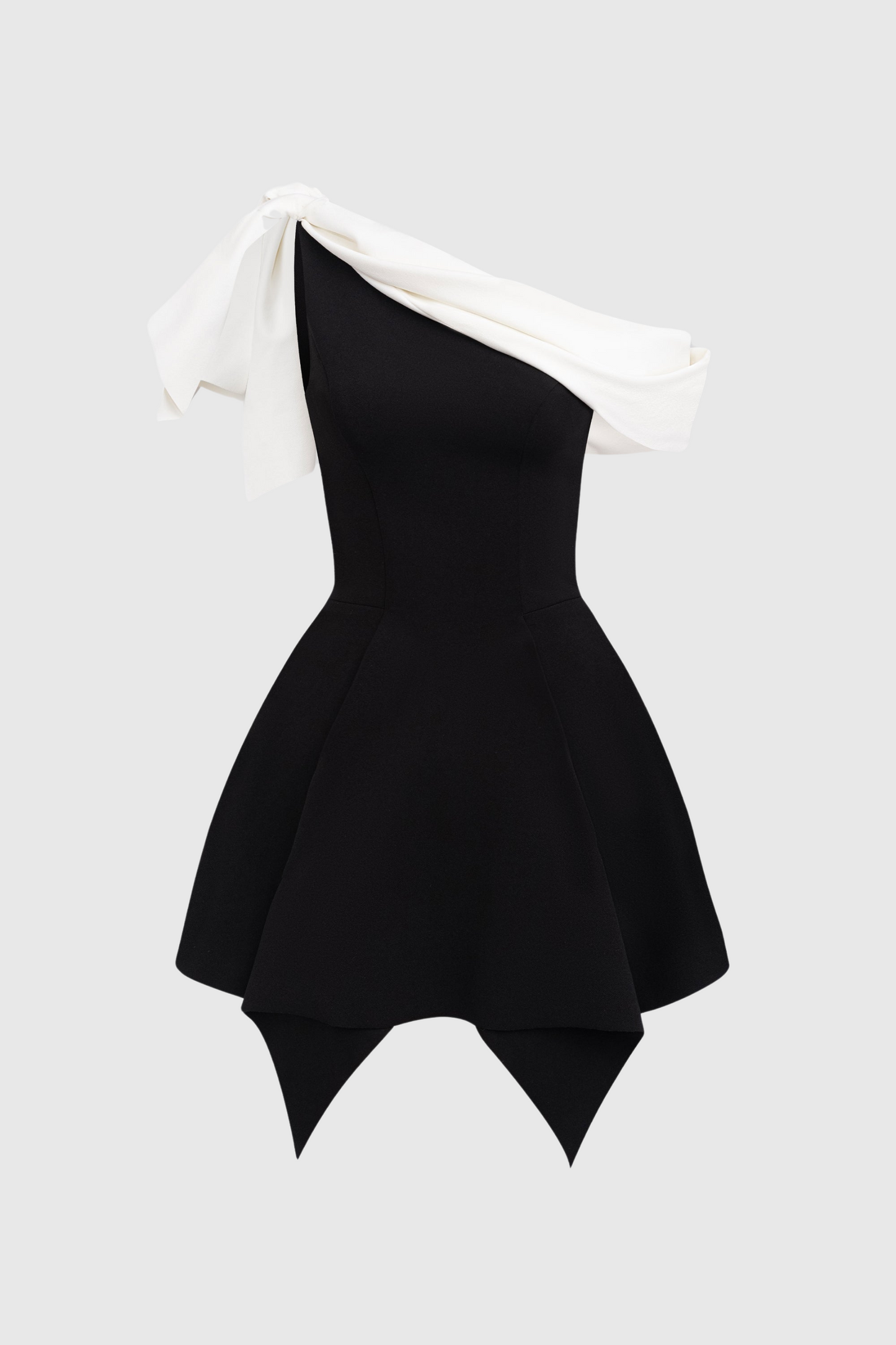 Gerardi Asymmetrical Flared Mini Dress