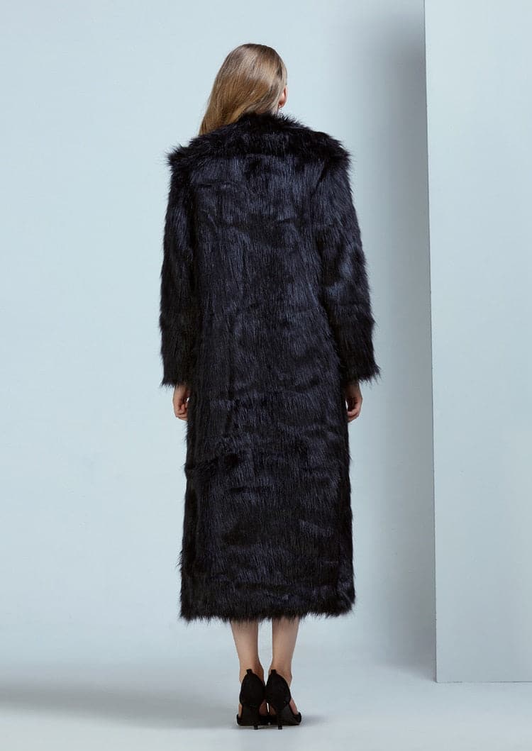DressBetty - High Street Luxury Long Faux Fur Coat