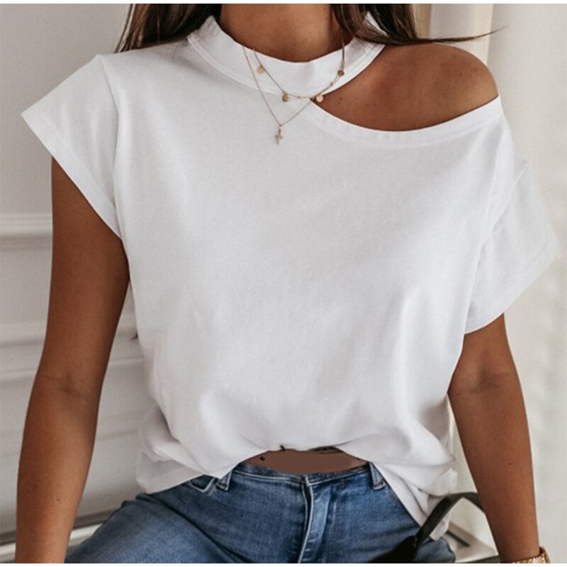 DressBetty - Casual Flashdance Solid Tee
