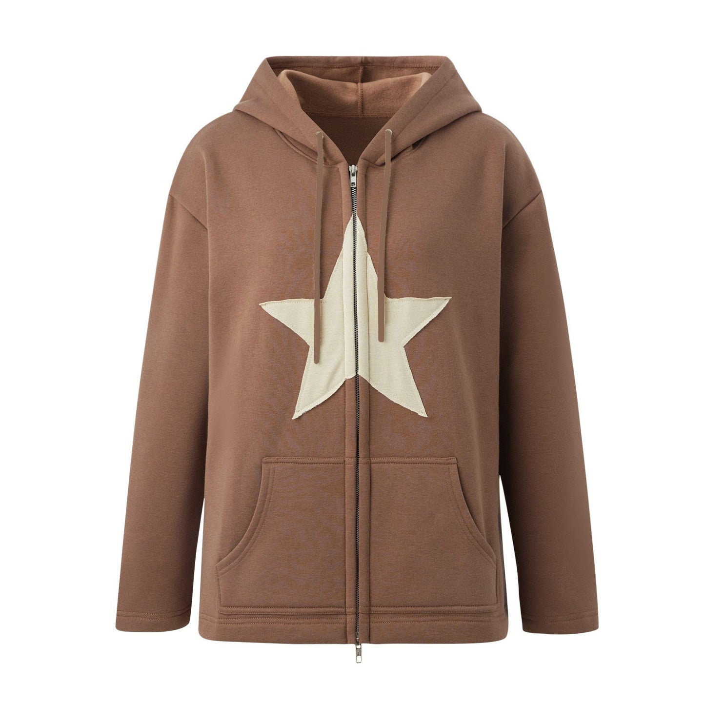 DressBetty - Hip Hop Zip Up Vintage Star Hoodie