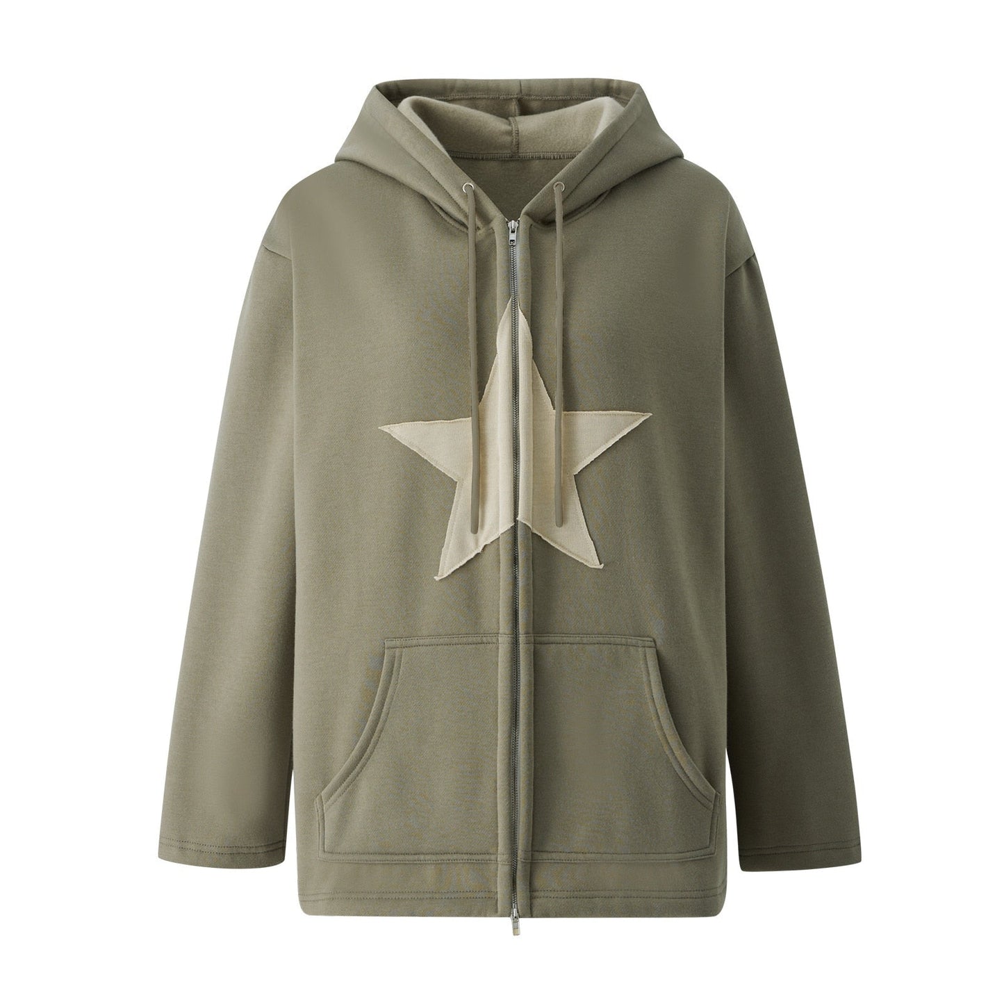DressBetty - Hip Hop Zip Up Vintage Star Hoodie