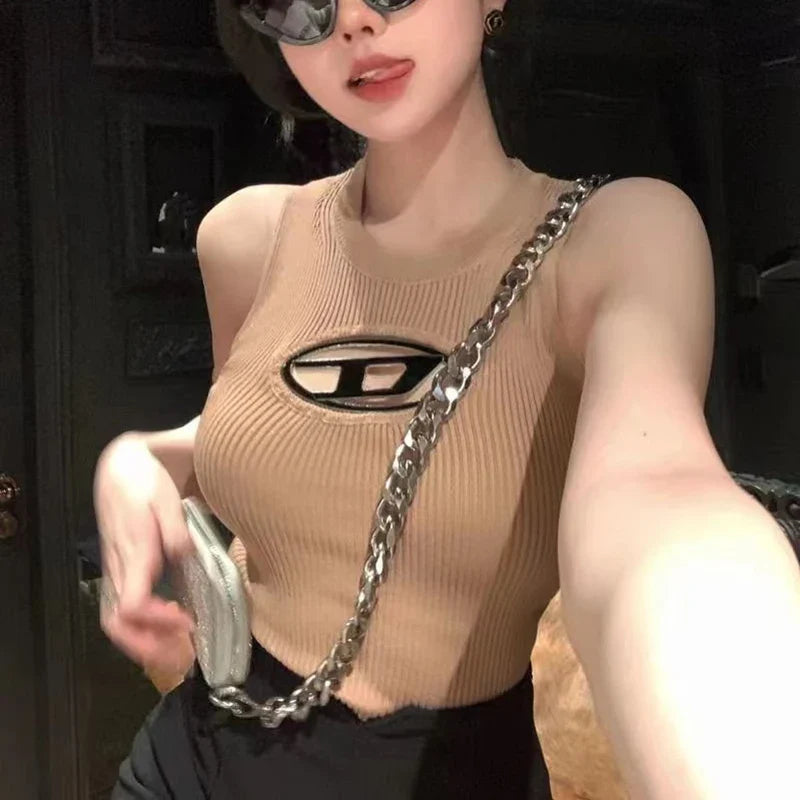DressBetty - 2024 Edgy Y2K Hollowed Out Crop Top