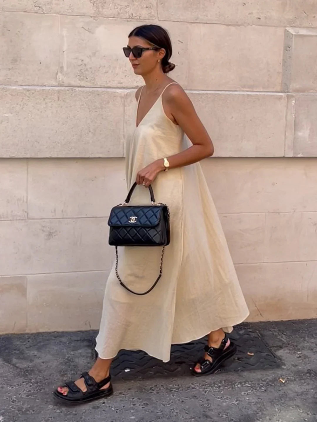 Elegant & Chic V-neck Long Dress