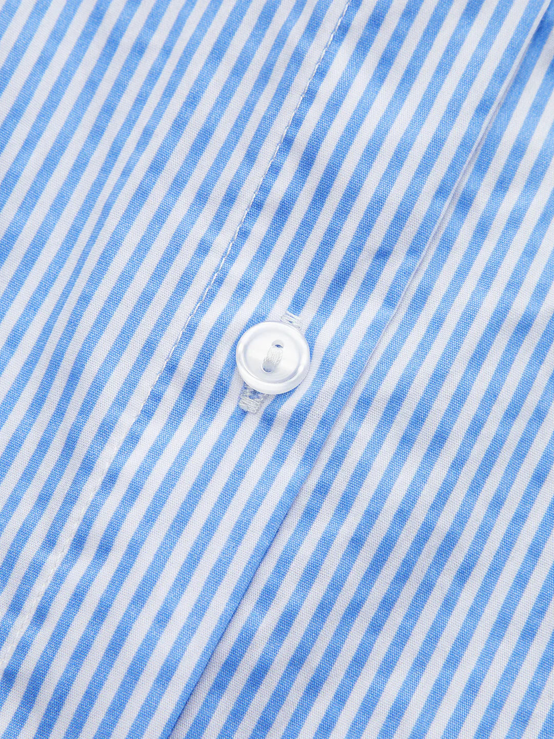 Modern Asymmetric Pinstripe Wrap Shirt