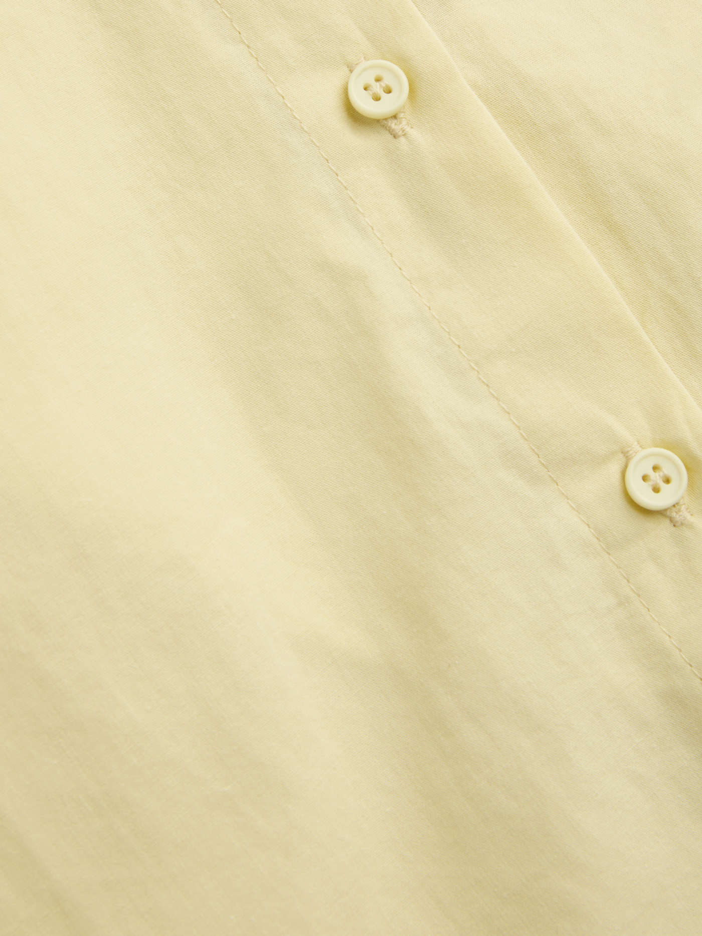 Cotton Collar Solid Long Sleeve Shirt