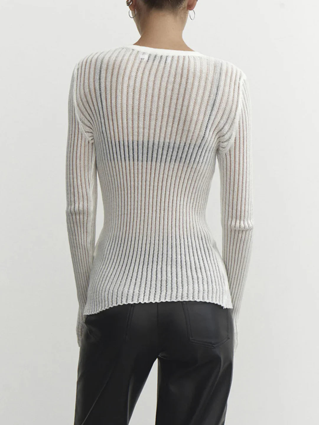 Dark Romance Sheer Long Sleeve Top