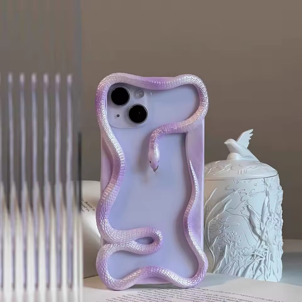 3D Snake Frame iPhone Case