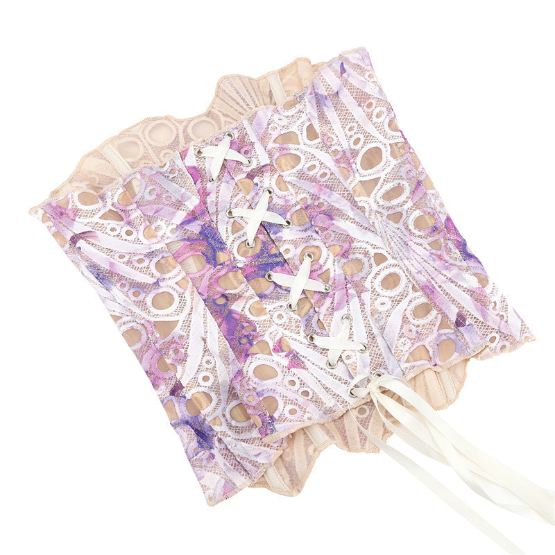 Macy | Lace Tie Corset Top