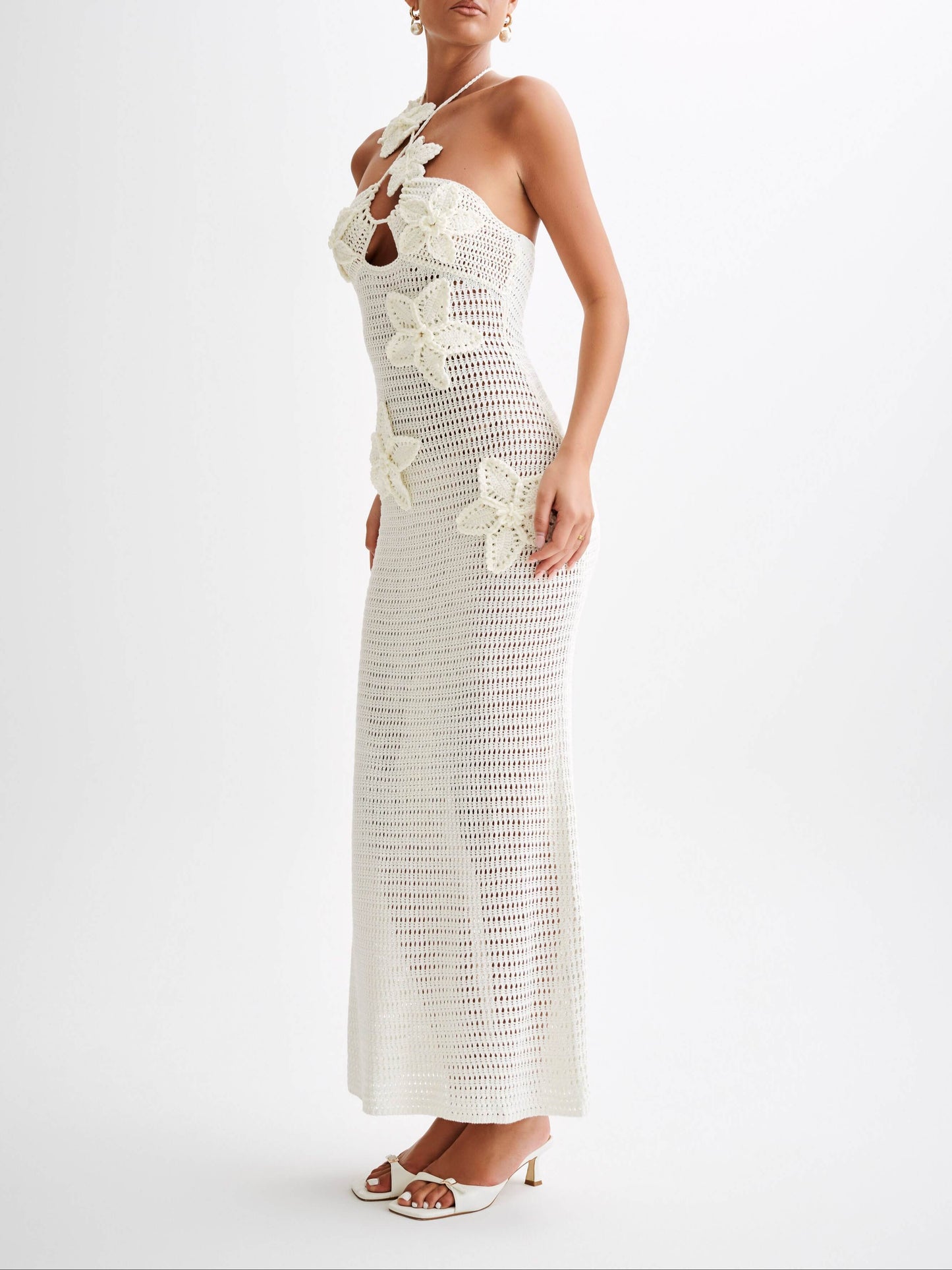Kyla Floral Crochet Maxi Dress
