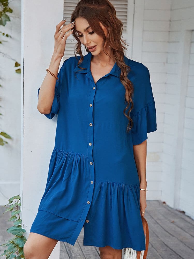 DressBetty - Ladies Vintage Elegant Solid Summer Dress