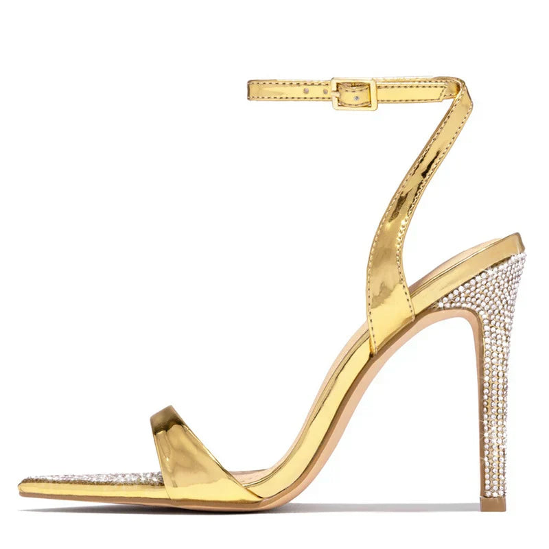 Elegant Party Wedding Sexy Crystal Rhinestones Stripper High Heel