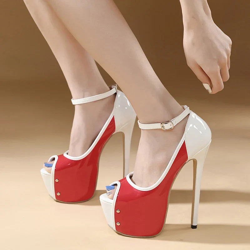 Glamorous Peep Toe Party Club Ultra High Heel High Heel High Heel
