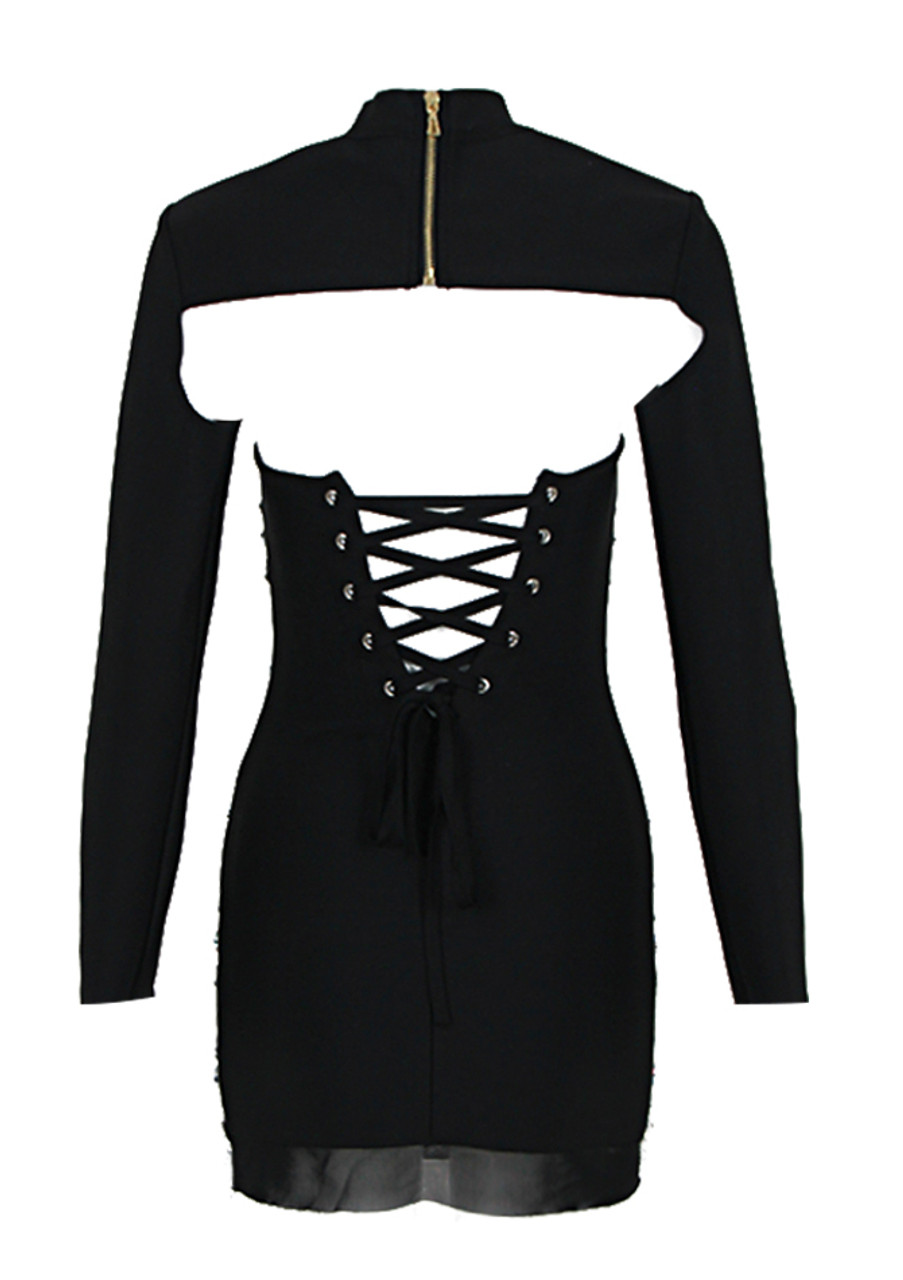 Madelyn Diamante Mini Bandage Dress