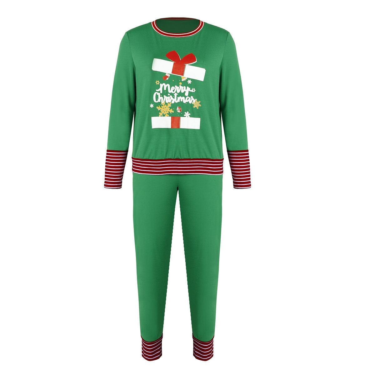 DressBetty - Merry Christmas Pajamas Set Casual Matching Set Full Sleeve Tops+Pants 2 Pieces