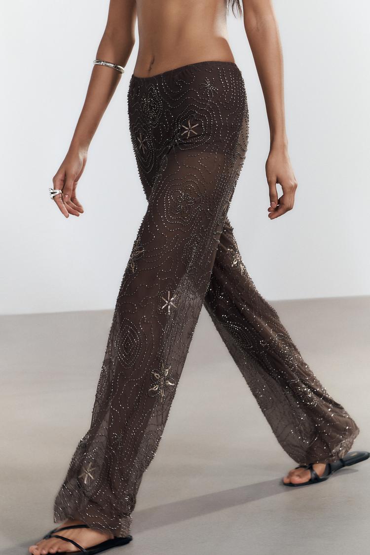 Midnight Mirage Beaded Pants