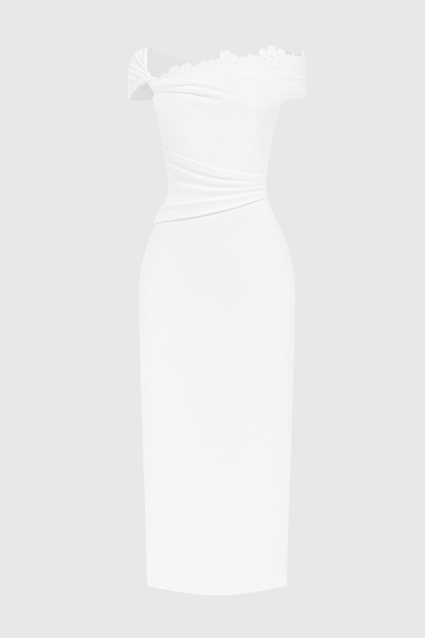 Monika Off Shoulder Lace Midi Dress