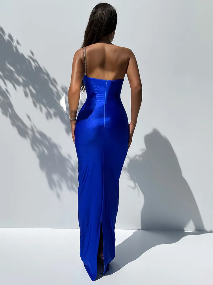 DressBetty - 2024 Fashion Off-Shoulder Sleeveless Gown Maxi Dress