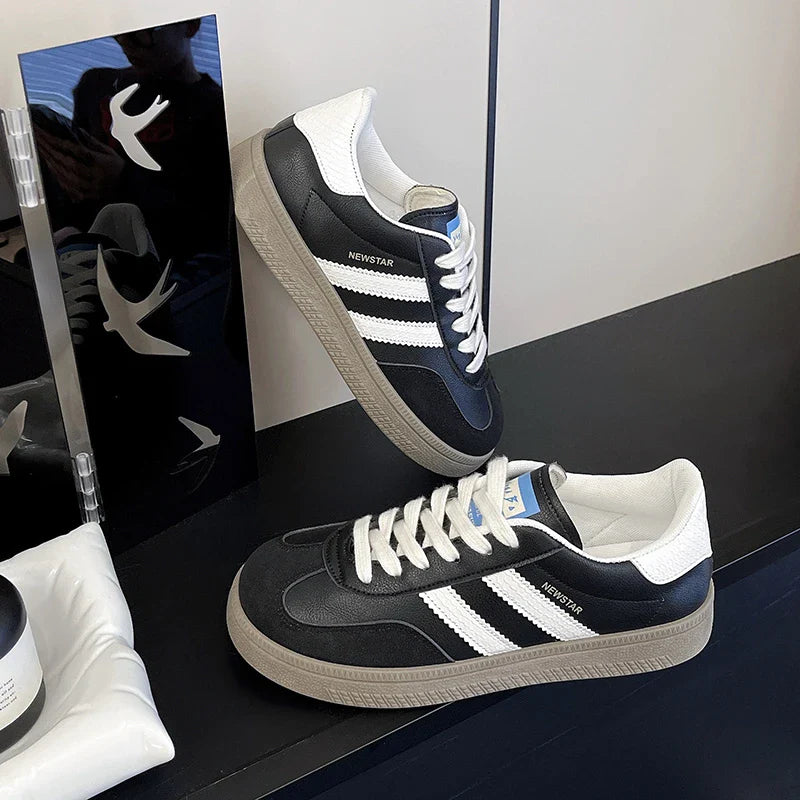 Niche retro German training shoes for women ins fashion breathable casual shoes 2024 summer new soft sole